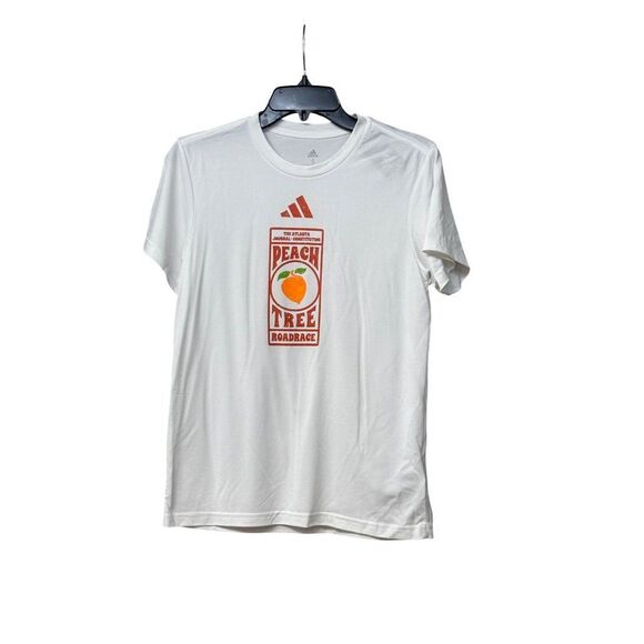 Adidas Women’s Peach Tree Road Race Pregame T-Shirt, White, - Picture 10 of 10